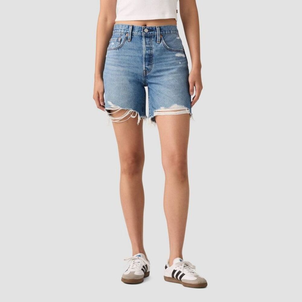 Levi's -  501 Women's Mid-Thigh Shorts - Blow Big Hor Blue